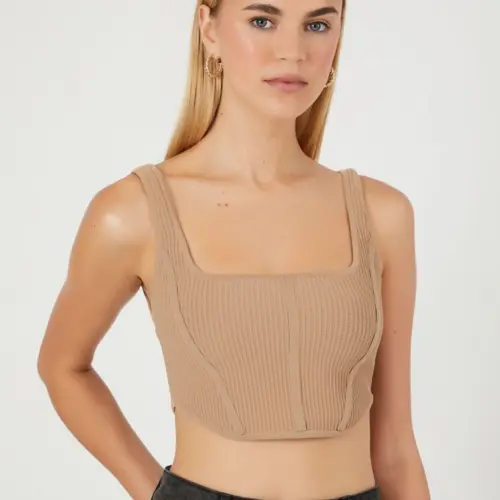 Top Crop estilo corset F21's photo #1